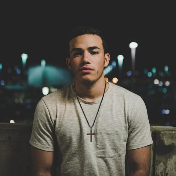 Men's 24" Black Christian Wooden Cross Stainless Steel Box Chain Pendant - Picture 4 of 8